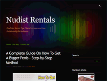 Tablet Screenshot of nudist-rentals.com